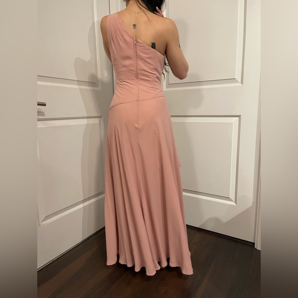 Davids Bridal- Blush-pink bridesmaid dress - Picture 6 of 6